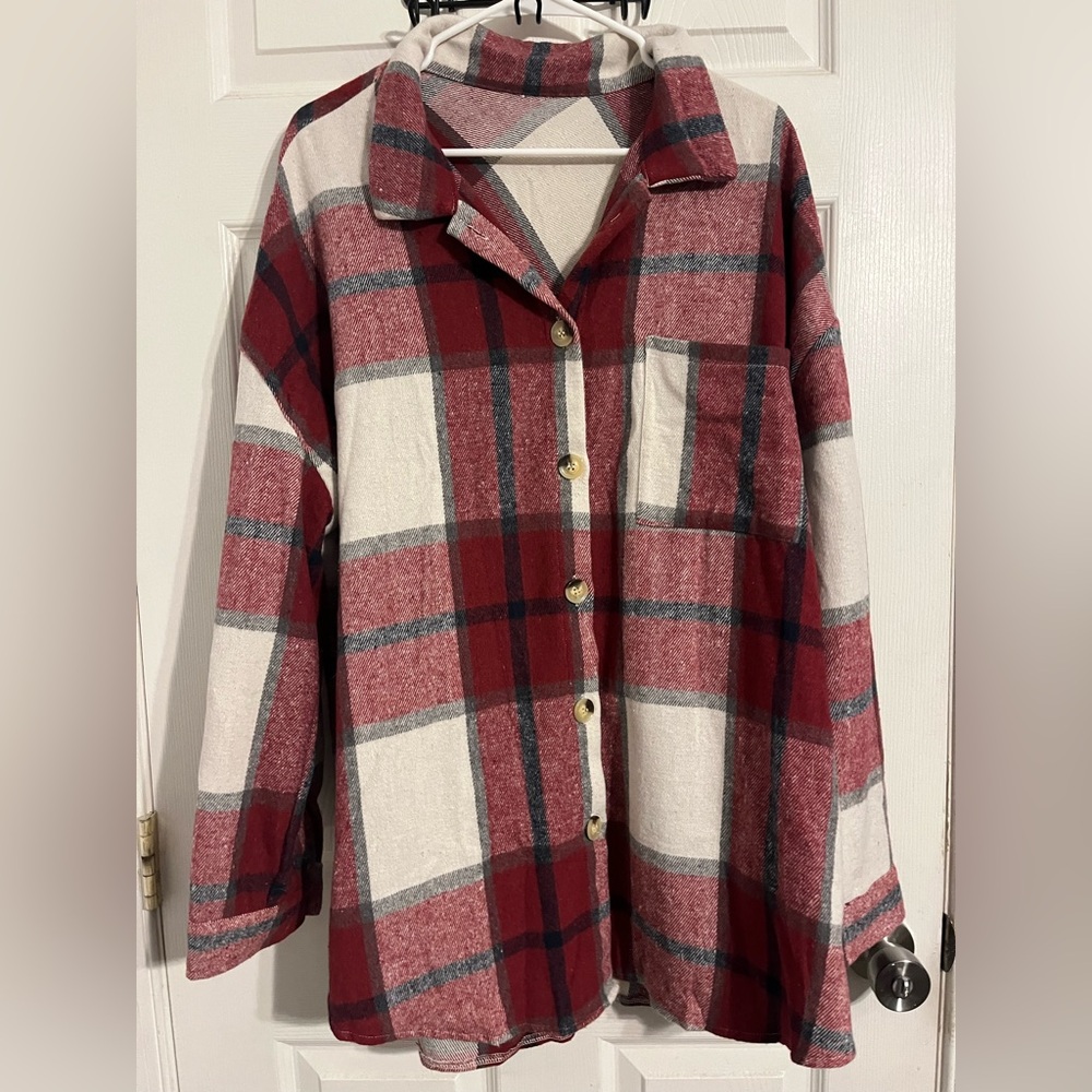 Oversized Women's Flannel Shaket